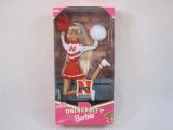 University of Nebraska Special Edition University Barbie, NRFB, 1996 Mattel, 9 oz