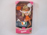 University of Miami Special Edition University Barbie, NRFB, 1996 Mattel, 9 oz