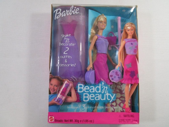 Bead 'n Beauty Barbie Doll, NRFB, 2001 Mattel, 1 lb 10 oz