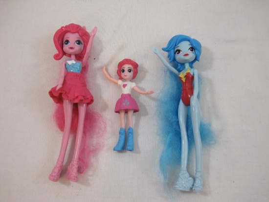 Three My Little Pony Equestia Girls Figures, 9 oz