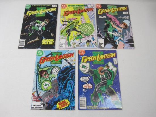 Five DC Comics, The Green Lantern Corps Issue No. 212 (May 1987), No. 214 - No.216 (July-Sept 1987),