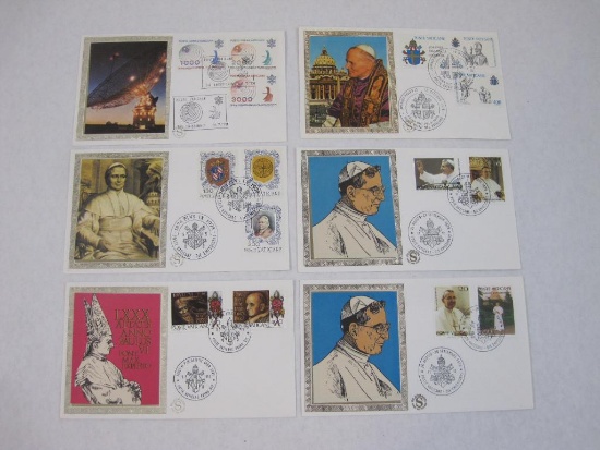 Six Vatican City First Day Covers, 1978
