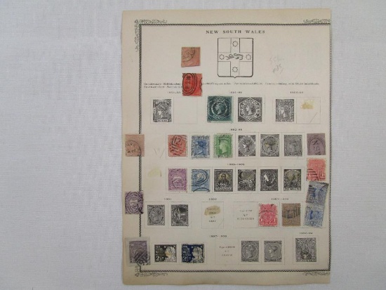 Stamps of New South Wales 1851 Postage Five Pence, 1897-1909 Two Dollar, 2.5 Dollar and others