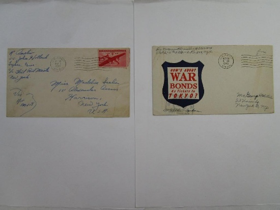 World War 2 Era Stamped Envelope, Posted U.S. Army March 2 1945, 5th BPO Via Air Mail and Free