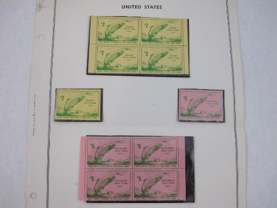 1966 New Jersey Resident and Non-Resident Trout Stamps