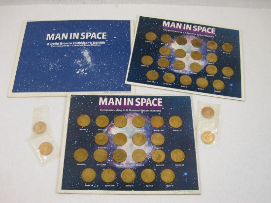 Man in Space Coin Set Commemorating US Manned Space Missions