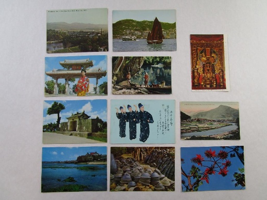 Eleven Postcards of The Orient includes Namino- Ue Shrine, Shurei-no-Mon, Stone Gate of