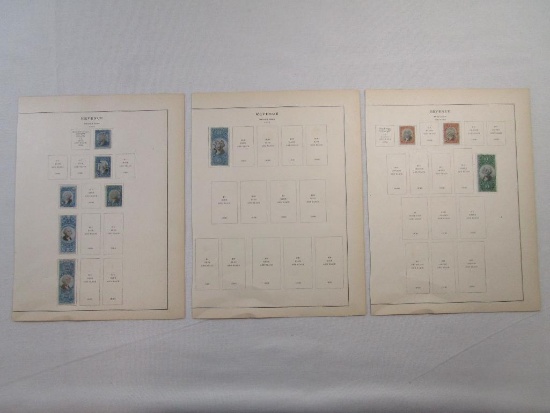 1871-72 US Revenue Tax Stamps, hinged