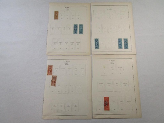 1862-71 US Revenue Tax Stamps, Conveyance, Mortgage and more, hinged