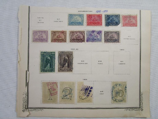 US Documentary Stamps from 1998 to 1914 see pictures and US Proprietary Stamps from 1914