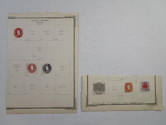 US Pre-Stamped Embossed Envelope Stamps, No 360, 1875 War Department Envelope Stamp, and more