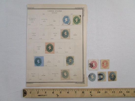 1887 - 1896 Pre Stamped Embossed Envelopes, see pictures