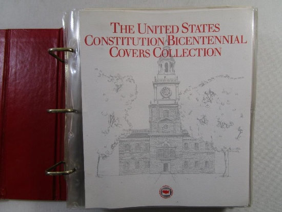The United States Constitution Bicentennial Covers Collection in Binder, Postal Commemorative