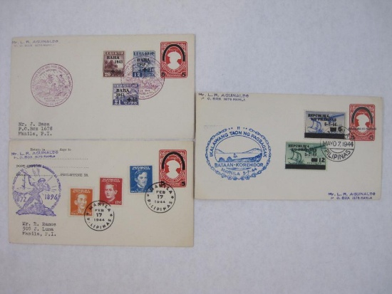1940's Wartime First Day Covers from the Philippines