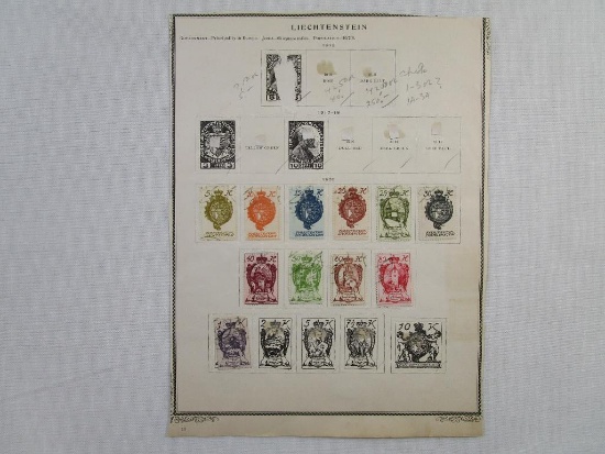 Stamps of Liechtenstein and Lubeck, Liechtenstein 1920 10 Heller, 30 Heller, 1920 Postage Due