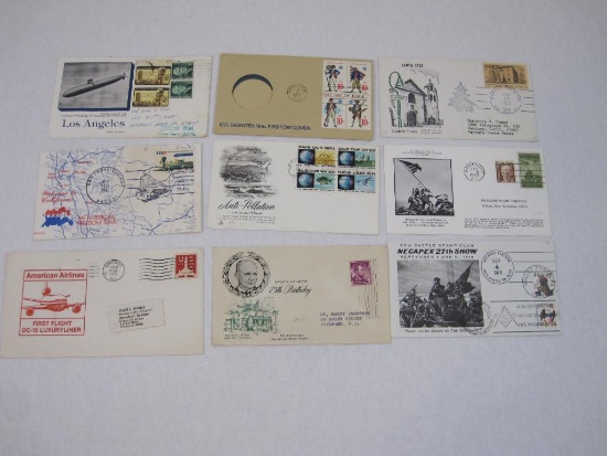 Nine 1970s First Day Covers