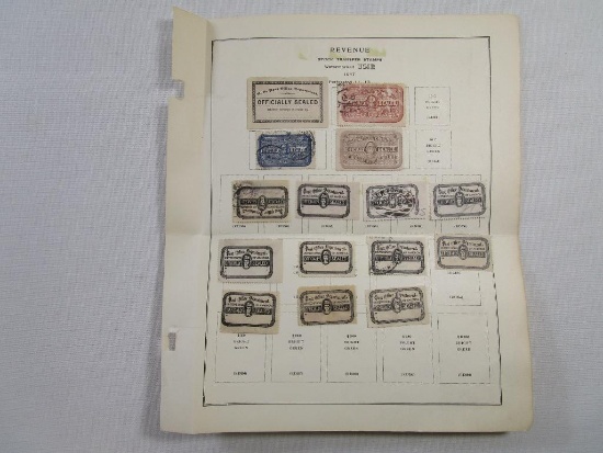 United States of America Post Office Department Officially Sealed Stamps