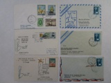 First Day Covers Argentina includes Cruceros Turisticos Antartida 1975, Base Militar General