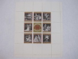 Austria 1969 100 Jahre Wiener Staatsoper Block of 9 Stamps