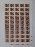 US Postage Stamps 1989 Christmas Madonna and Child 25 cent Scott #2427, Sheet of 50