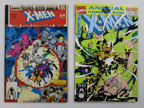 Two Marvel Comics X-Men Annuals Including Issue #12 1988, #15 1991, 6 oz