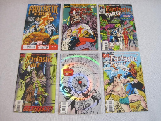 Six Marvel Comics Fantastic Four Issues #382 (1993), #396, #400, #404 (1995), Annual #23 (1990),