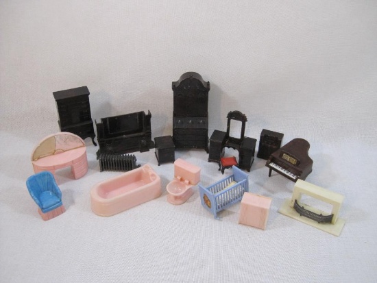 Assorted Plastic Doll Furniture from Ideal, Plastco and more, 12 oz