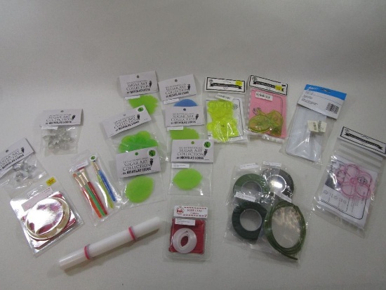 Cake Decorating Supplies Including 5 Petal Rose Cutter, Anemone Cutters, Floral Tape and More