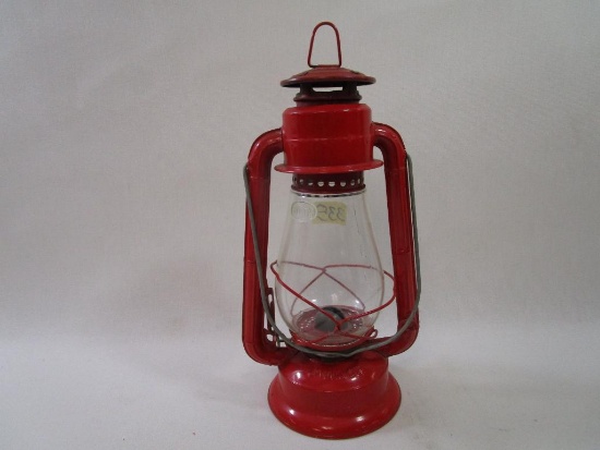 Dietz No. 20 Junior Kerosene Lantern, 12 inch, Clear Glass Globe has Crack