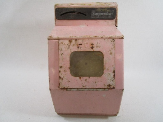 Nassau Pink Pressed Metal Washer Dryer Toy, As Is Condition