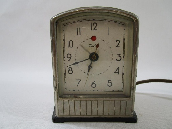 Telechron Electric Clock, Model 711 with Cloth Wrap Cord, Warren Telechron Company, Light Works, AS