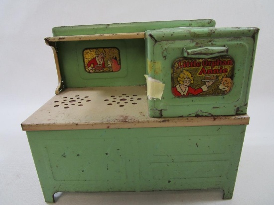 Little Orphan Annie Pressed Metal Stove Toy