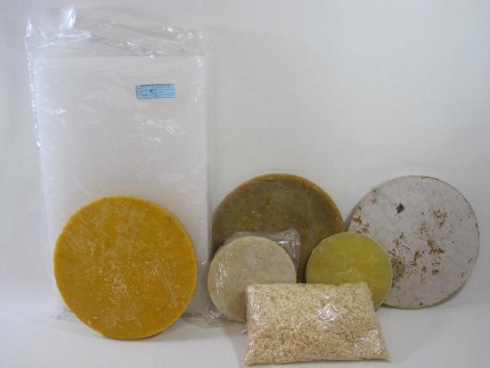 Large Lot of Beeswax and Pillar Parrafin