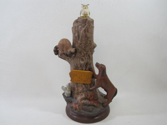Ceramic Game Preserve No Hunting Figure, approx 15 inches Tall