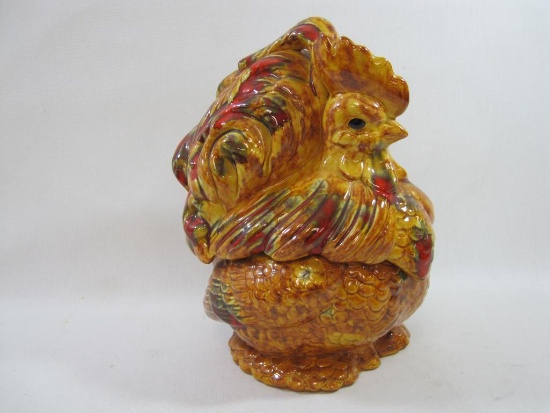 Banty Rooster Chicken CeramicTable Figure