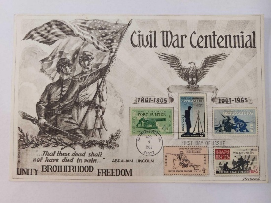 Civil War Centennial First Day Cover Apr 9 1965, Appomattox, VA