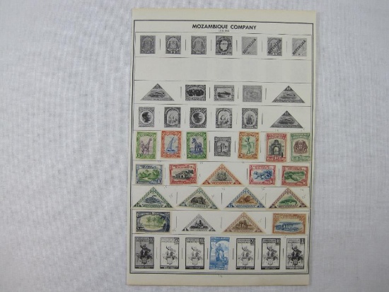 Stamps of Mozambique Company 1892-1941 Includes A Porta De Sena 10 Escudos and others, Hinged