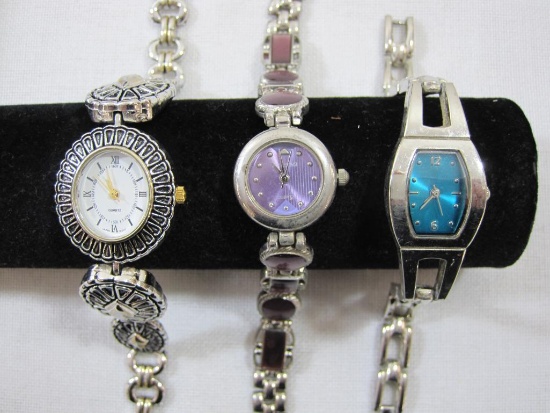 Three Silver Tone Women's Watches, 4 oz