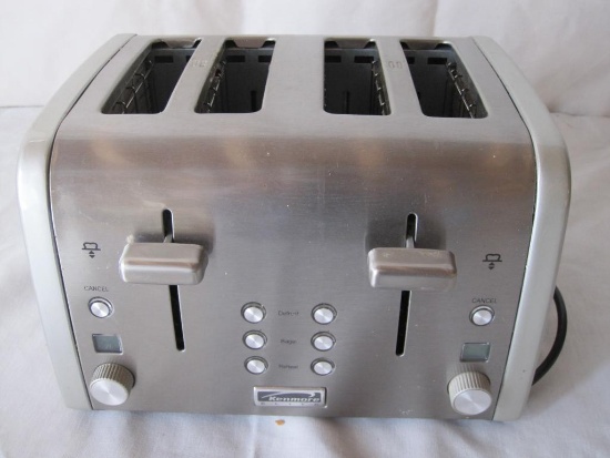 Kenmore 4 Thick Slice Toaster with multiple settings in stainless steel
