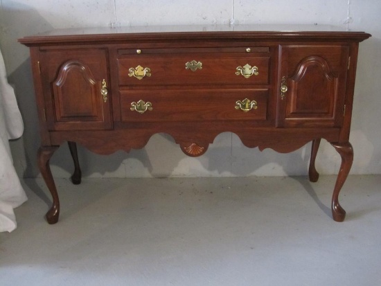 Solid Wood Buffet, Crafted by The Colonial Furniture Company, with Dovetailed Drawers. excellent