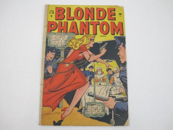 Blonde Phantom Comic Book No. 19, September 1948, Submariner Story with Namora Appearance, see