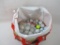 Assortment of Golf Balls in Reusable Shopping Bag