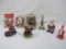 Holiday Decorative Items Includes Budweiser Clydesdales Mug, Boyd's Bears Thin Ice Skaters, Crinkle