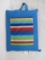 Mainstays Lawn Blanket in a Cushion Pouch, Blue Striped 60 X 70 inches, E&E Co. Ltd
