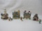 Holiday Village Pieces Includes Lamax Snowbird Pond, Town Hall, Church with Steeple, and more, made