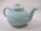 Light Blue Glazed Ceramic Pottery Teapot