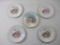 Five Small Plates with Gold trim, by OG, made in Germany, and CT Altwasser, Silesia