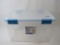 Sterlite Plastic Storage Bin with Locking Lid, tape repair, see pictures for details