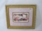 Framed Powder Room Print, approx 15 x 12.5 inches
