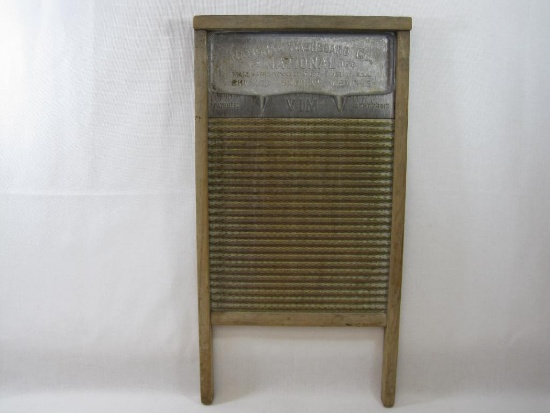 National Washboard Co, Wood and Metal Washboard, No.186 Dated Sept 7 1915